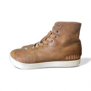 NOBULL M11 W12.5 Leather CrossFit Gym Brown Perforated High-Top Sneakers workout
